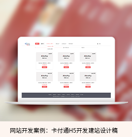 PC卡付通分销商城H5网站开发